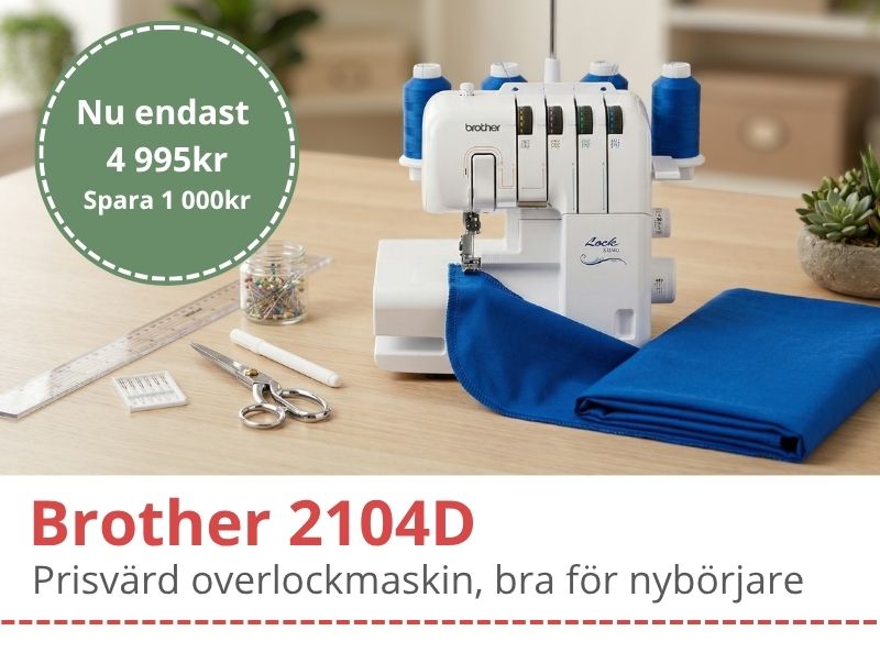 Prisvärd overlock från Brother, 2104D