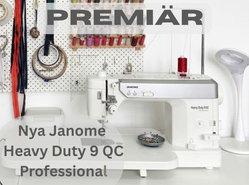Nya Janome HD9 QCP raksömsmaskin